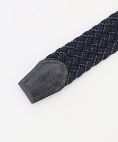 JOSEPH ABBOUD 【キングサイズ・イタリア素材・ストレッチ・日本製】メランジグリッドストレッチ ベルト