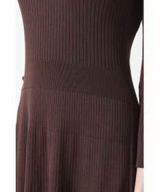 DAKS リブニット Vネックワンピース