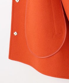 自由区 S 【SHIHOさん着用】ウールリバーノーカラー コート