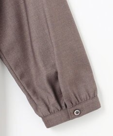 J.PRESS LADIES L 【洗える】T/Rウォッシャブルギャバ バンドカラー ワンピース