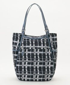 Y'SACCS ドローイングチェックトートバッグ