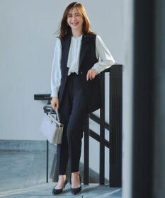 ANY SIS S 【セットアップ対応】セレモニーダブルクロス テーパードパンツ