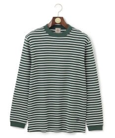 J.PRESS MEN ワッフルボーダー ロングTシャツ