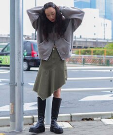 WEGO 【ユニセックス着用ITEM/MLサイズ展開】ショートグラフィックZIPパーカー