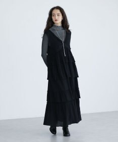 Green Parks ■ＥＳＣＡＲ　レース×コットンティアードワンピース