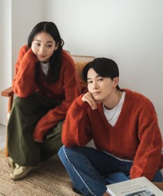 WEGO モヘアライクBIGカーディガン