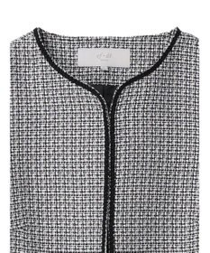 Green Parks ｅｆ－ｄｅ　ツィード風ノーカラージャケット