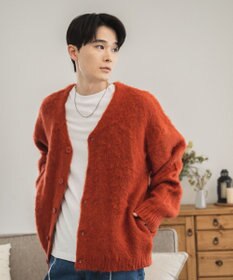 WEGO モヘアライクBIGカーディガン