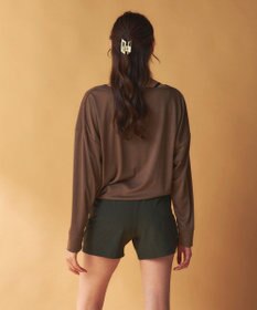 OP／FILA 【Ocean Pacific】ドロスコード付き長袖ラッシュガード　上下2点セット