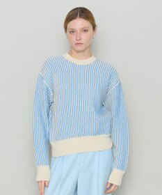 JOSEPH 【洗える】バイオテープコットン　ラウンドネックニット