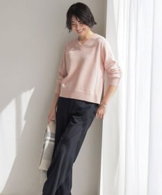 J.PRESS LADIES ジョーゼット裏起毛 ワイド パンツ