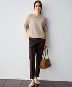 自由区 【カタログ掲載・定番人気・新色追加】コットンサテンテーパード パンツ