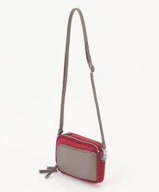 Y'SACCS ナイロン×リサイクルレザー　コンビマルチポシェット