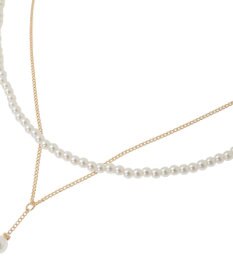 Green Parks パール２連Ｙ字ネックレス