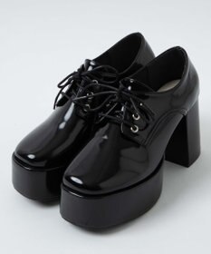 WEGO ボリュームヒールレースアップシューズ