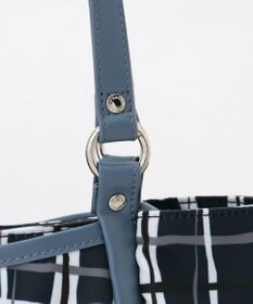 Y'SACCS ドローイングチェックトートバッグ