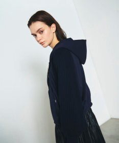 GRACE CONTINENTAL ニットコンビパーカー