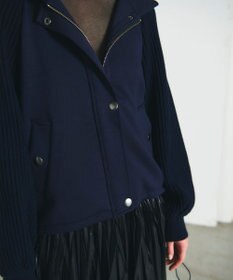 GRACE CONTINENTAL ニットコンビパーカー