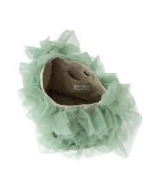 Green Parks ・ＱＵＯＮ　チュールフリルミニショルダー