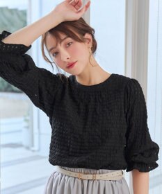 Tiaclasse シアーチェックブラウス