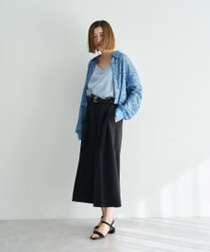 YECCA VECCA ベルトSETクロップド丈パンツ