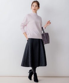 組曲 【8色展開・WEB限定】ウールカシミヤミックス ハイネック ニット