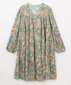 GRACE CONTINENTAL フラワープリントティアードミニワンピース