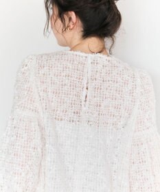 #Newans 【洗える】フィラッフィギャザースリーブブラウス