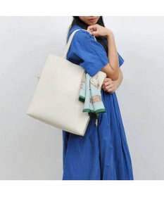 UNBILLION cachecache ビッグスカーフ付きサイド結びトート