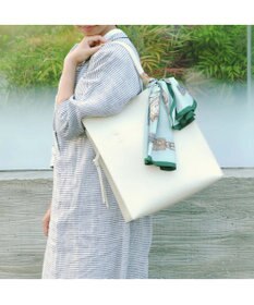 UNBILLION cachecache ビッグスカーフ付きサイド結びトート