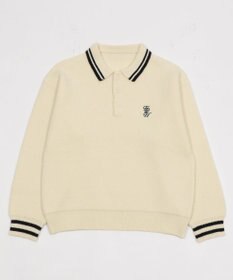 WEGO 【ユニセックス着用ITEM】ワンポイント刺繍ニットポロ