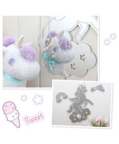 Mother garden マザーガーデン ユニコーン ウォールステッカーミラー