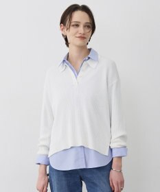 ICB L マーセライズコットンポロ ニット