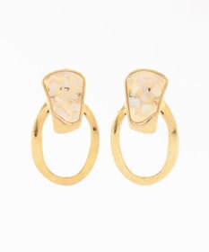 ANY SIS 【美人百花11月号掲載】クリアシェル イヤリング