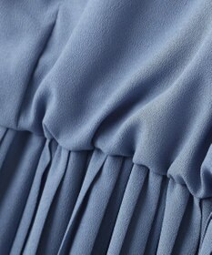 YECCA VECCA ジョーゼットプリーツワンピース