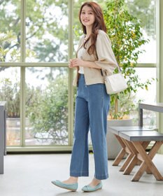 Tiaclasse L 麻調襟ギャザーシアーブルゾン