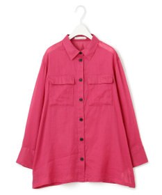 ICB 【洗える】ラミーコットンボイル シアーシャツ