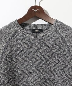 JOSEPH ABBOUD 【和紙使用エコ素材/日本素材/軽量/通気性/速乾性】和紙ムリネ ニット クルーネック ニット