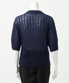 23区 S 【R(アール)】モヘヤ混 ケーブルニット