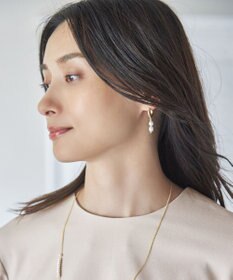 ANY 【WEB限定】ストーンリングパールピアス(両耳用)