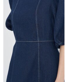 earth music&ecology スクエアネックデニムワンピース
