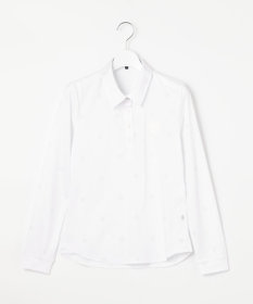 23区GOLF 【WOMEN】ワッペンプリント鹿の子シャツ