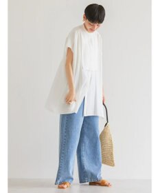 AMERICAN HOLIC ブザムフレンチスリーブバックオープンチュニック