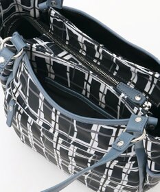 Y'SACCS ドローイングチェックトートバッグ