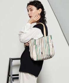 Y'SACCS 【ムック本掲載】ドローイングストライプ　ミニトートバッグ