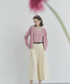 YECCA VECCA ベルトSETクロップド丈パンツ