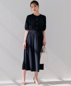 ANY SIS 【接触冷感・吸水速乾・UVケア】エアリードレープスムース ワンピース