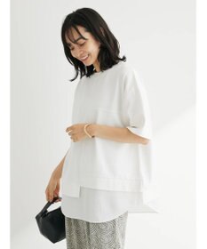 Green Parks 異素材切替ドッキングチュニック