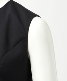 23区 S 【エステータ】ライトダブルクロス バックリボン ペプラムトップス