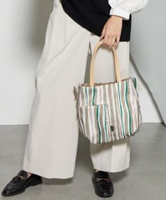 Y'SACCS 【ムック本掲載】ドローイングストライプ　ミニトートバッグ